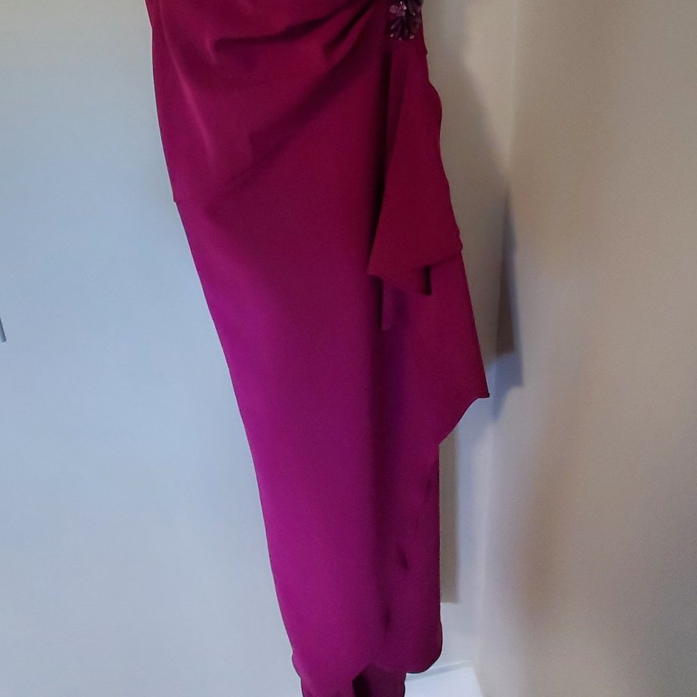 Adrianna Papell, size 12 with tags. Lined, off the shoulder gown. - Picture 5 of 6
